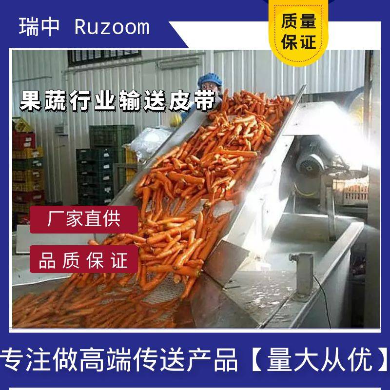 RUZOOM瑞中蔬菜瓜果视觉分拣同步带分拣输送设备金检称重皮带包装流水线