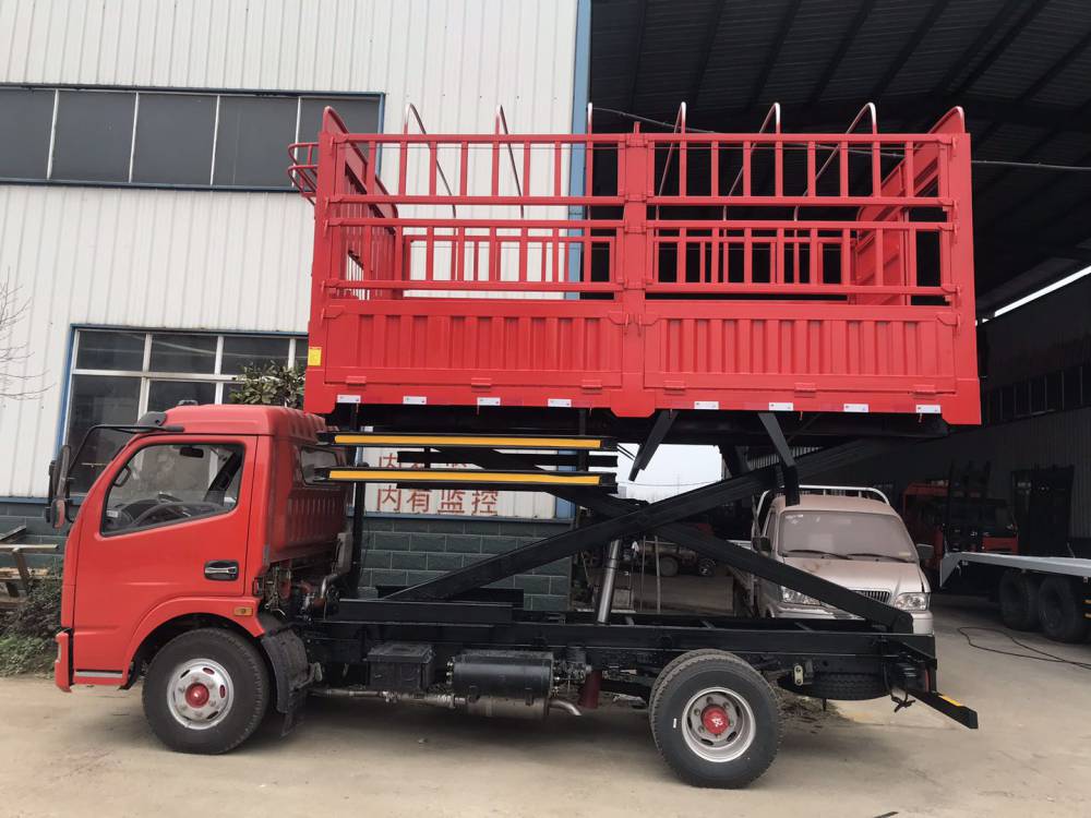 改装液压升降层装猪车,重庆装猪升降车改装,拉猪车改成液压升降