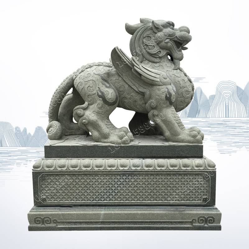 銀行石雕的貔貅圖片一對福建石雕獅子價格