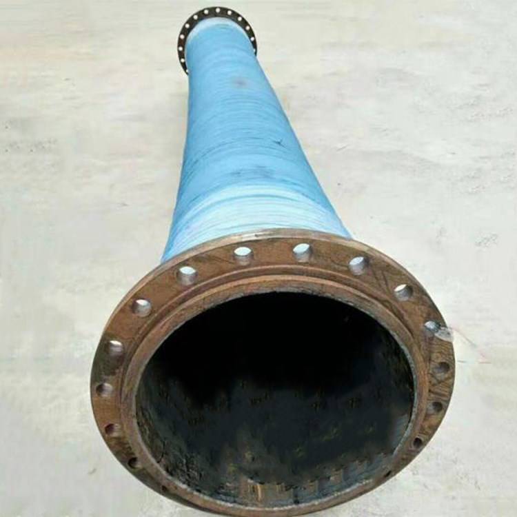 宏禄 大口径排水胶管 钢丝耐磨管 耐油低压橡胶管