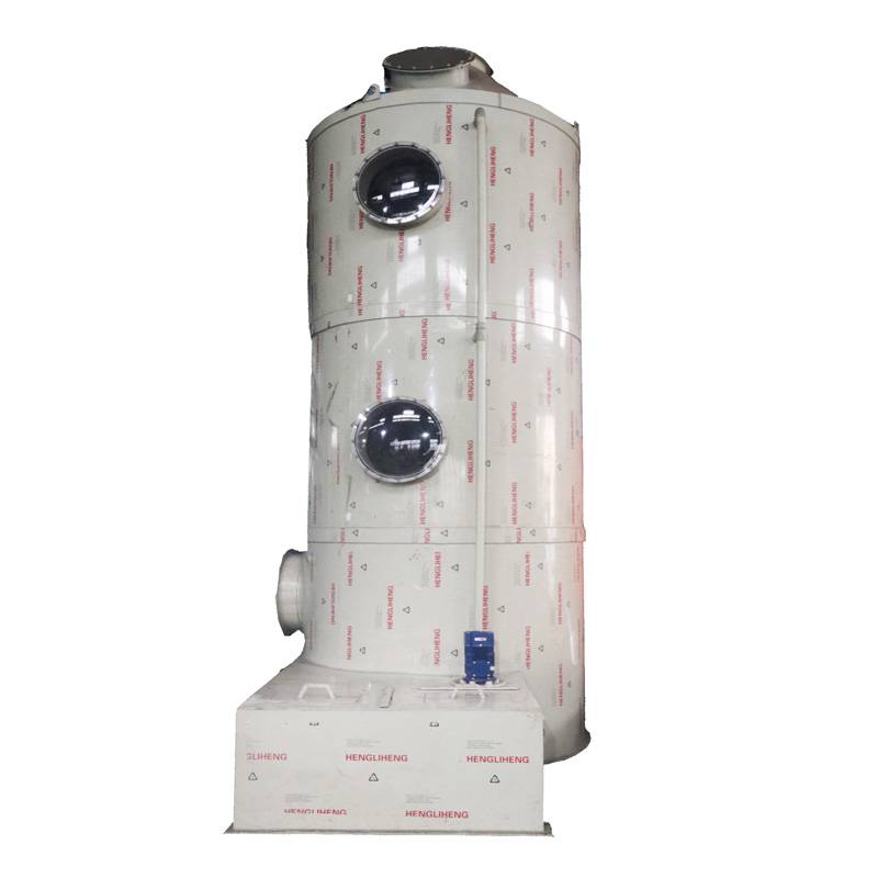 喷淋塔是用于工业除尘或废气处理简单的设备喷淋塔的工作原理可分为顺流气体压降小且不会堵塞蓝箭环保
