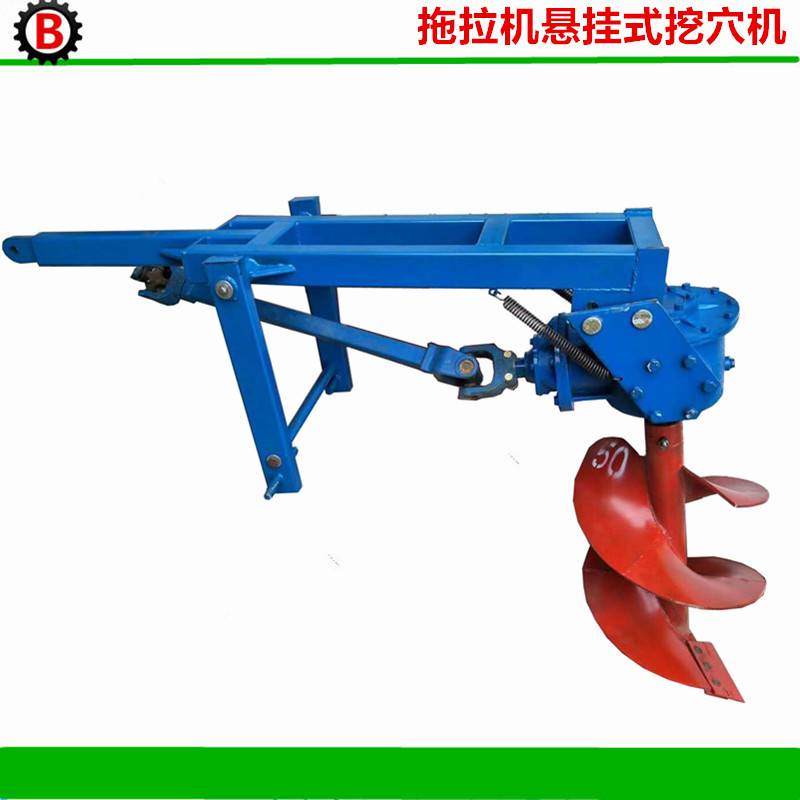 供应拖拉机后置挖坑机拖拉机植树挖穴机宾利机械