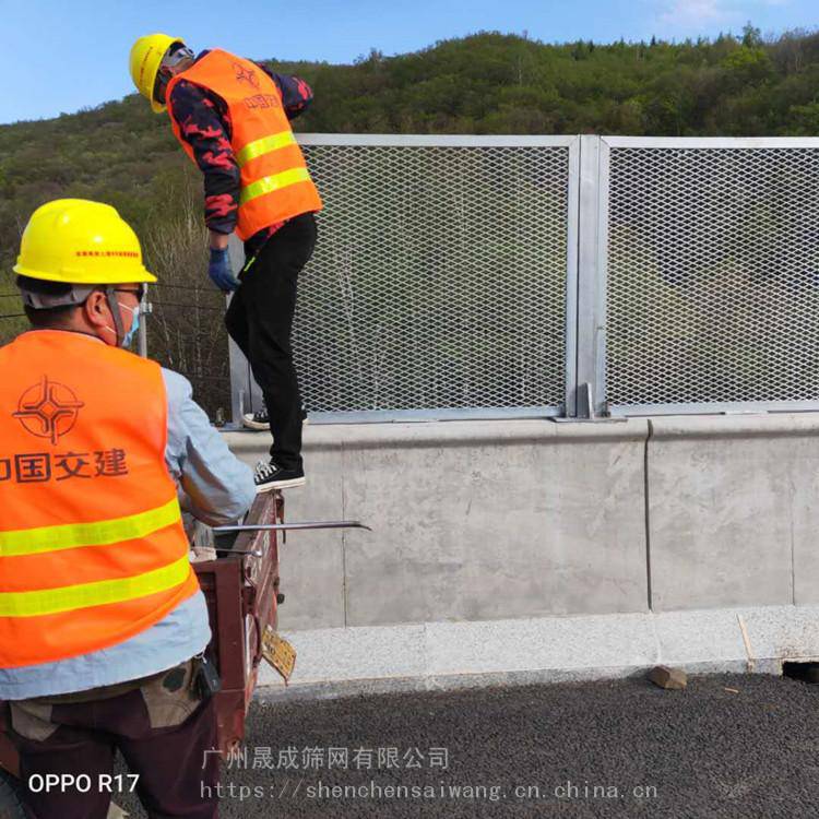 湛江高速道路中央防眩網(wǎng)片肇慶公路中間菱形網(wǎng)格護欄橋梁防拋網(wǎng)