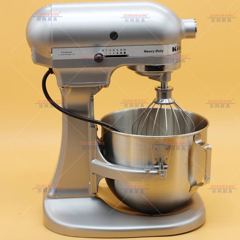 销售美国原装进口凯膳怡KitchenAid5KPM5CSM48L升降式厨师机金属银色