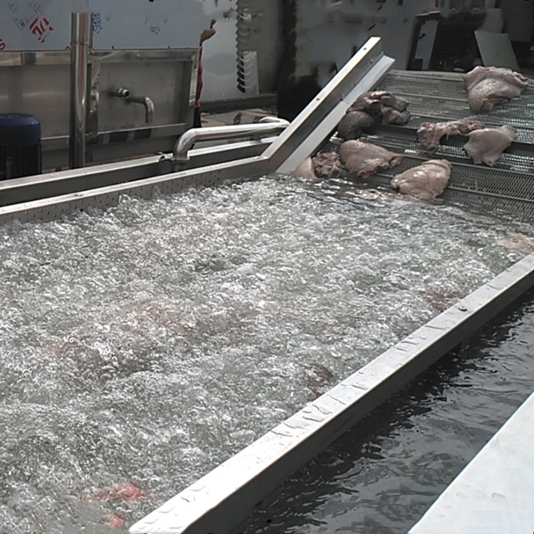 水浴式解冻生产线电加热冻肉海鲜解冻机肉类解冻机生产厂家
