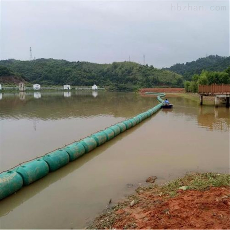 串联拦污浮筒两片式拦污浮体水体治理拦污浮排电站进水口拦污栅