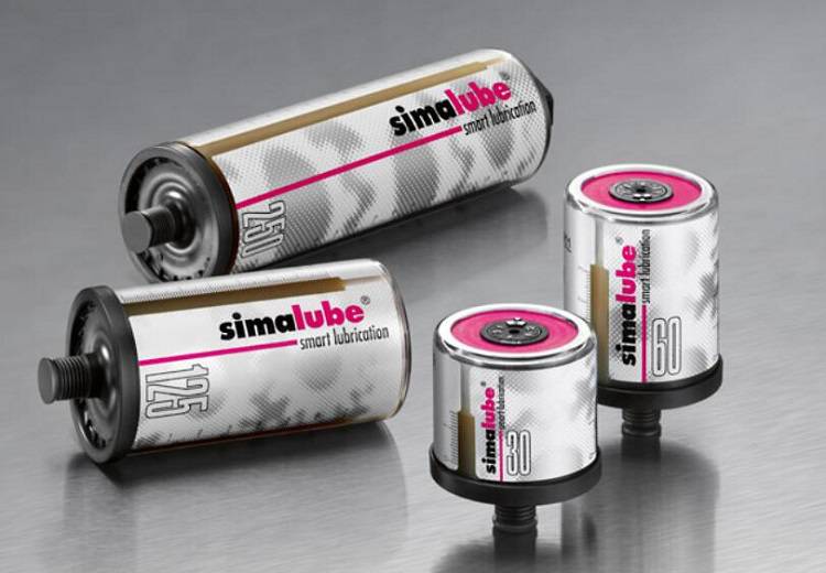 瑞士森马simalube自动注油器SL01-125可重复使用自动加脂器自动润滑器