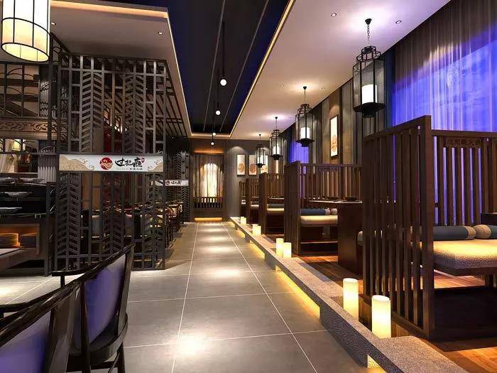 西安新中式火锅店装修效果图