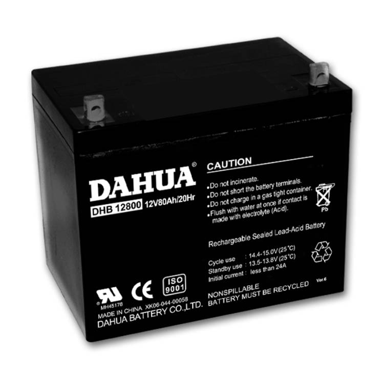 DAHUA蓄电池DHB12800大华铅酸蓄电池12V80AH/20HRUPS不间断电源