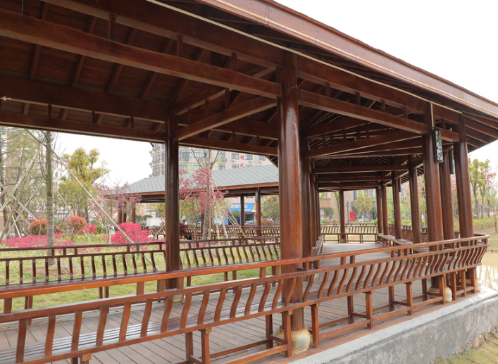 【庭院别墅户外防腐古建铝合金亭子长廊图片】庭院别墅户外防腐古建铝