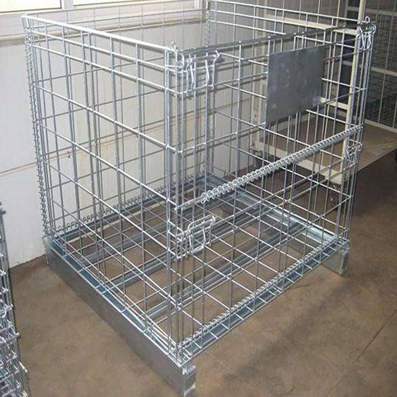 重型仓储笼 仓储设备铁框笼子 铁筐可折叠式仓储笼