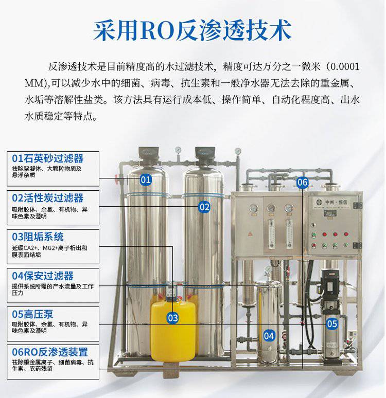 洁净工程纯水处理设备杀菌反渗透EDI纯水处理器