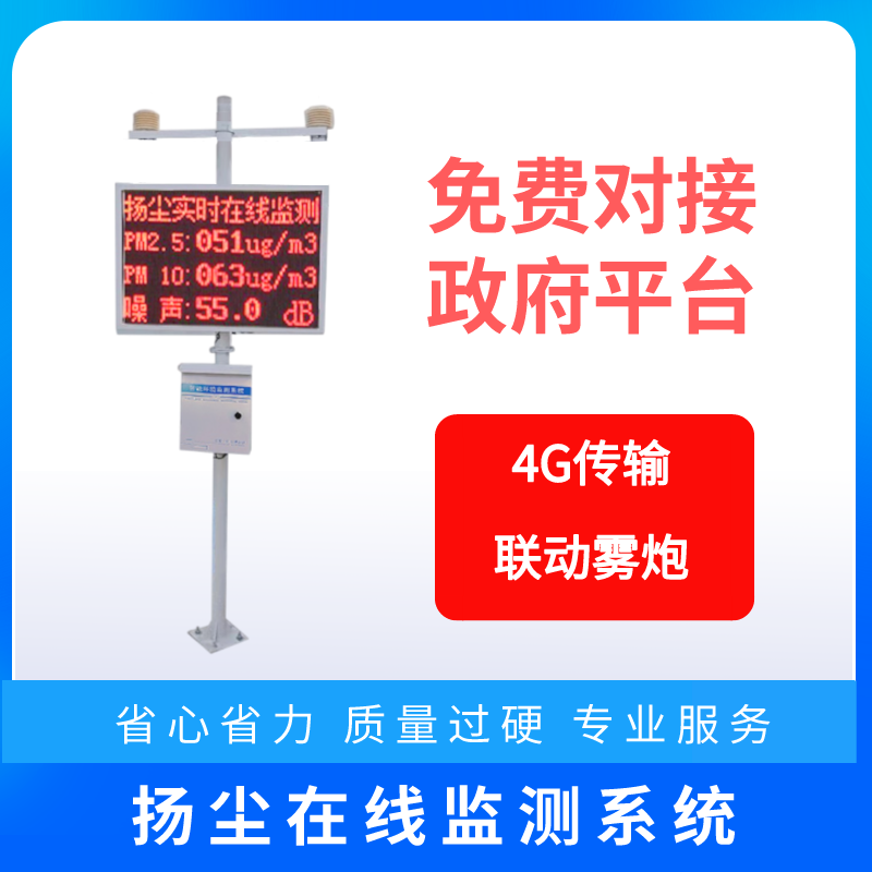 煜昇源在线式户外扬尘监测设备建筑工地颗粒物六项检测仪