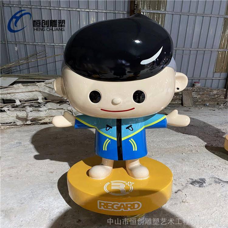 厂家定制卡通小熊雕塑商场摆件深圳玻璃钢雕塑