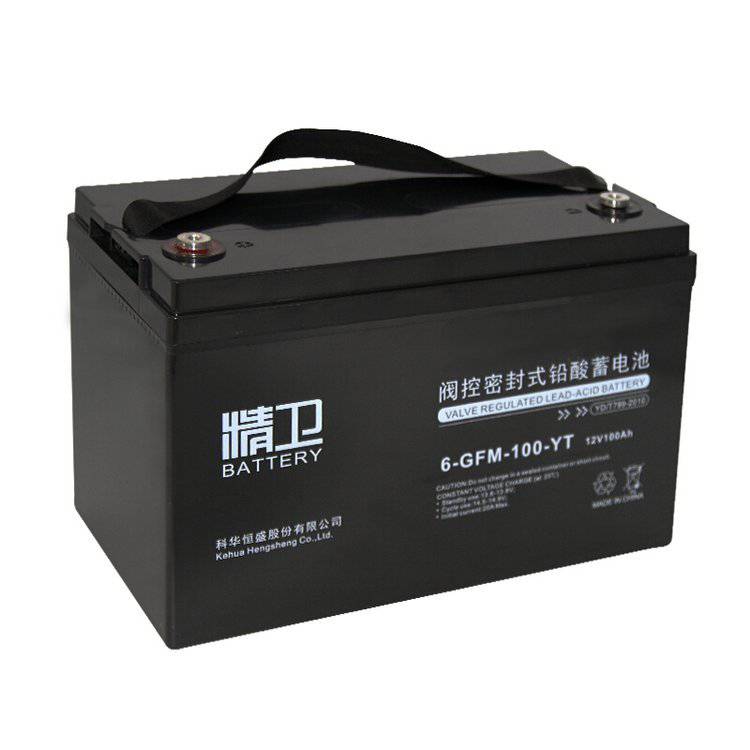 精卫蓄电池6-GFM-100-YT密闭型免维护12V100AH机房配套电池