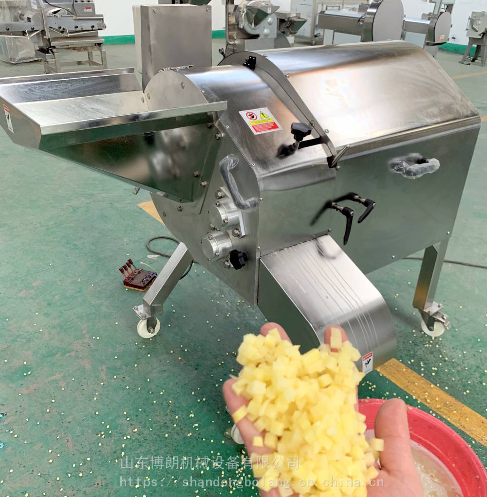 马铃薯切丁机大型加工厂用时产2-3吨切土豆丁机净菜加工切丁机