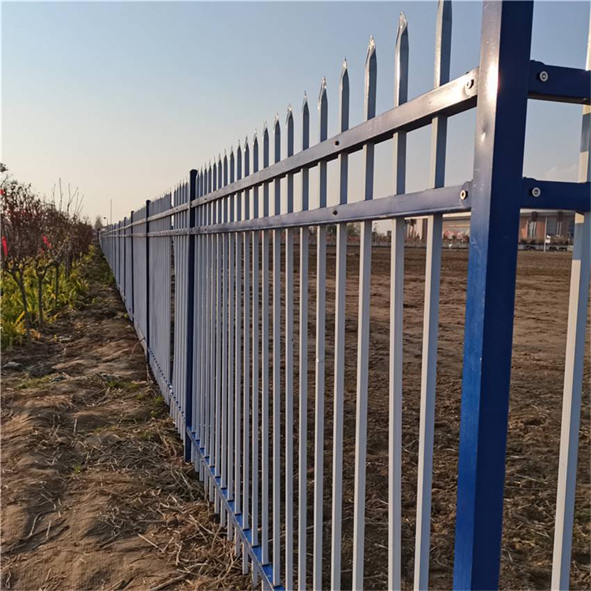 农村外墙铁艺防护栏小区庭院锌钢围墙护栏隔离防护栏
