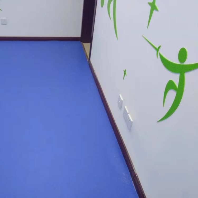 供应健身房pvc塑胶地板网格布纹欧宝瑞地板