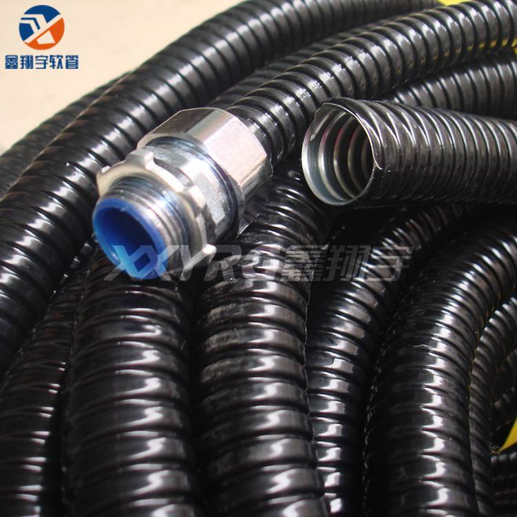 鑫翔宇XY-0613黑色蛇皮PVC包塑金属电线电缆保护软管