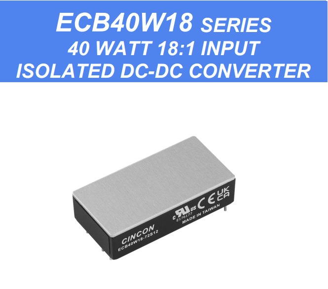 DC8.5-160V输入电源模块ECB40W18-72S24 ECB40W18-72S12