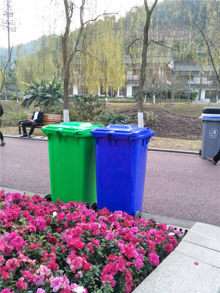 南川市户外分类塑料垃圾桶生产厂家盖垃圾桶