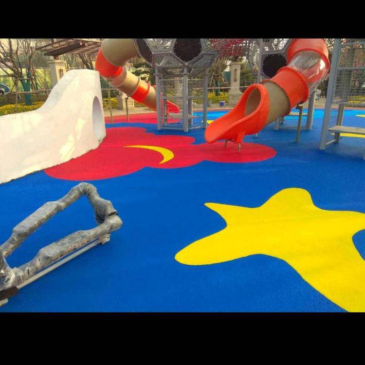 大同塑胶地板-幼儿园EPDM塑胶地面-小区彩色塑胶地面图案定制