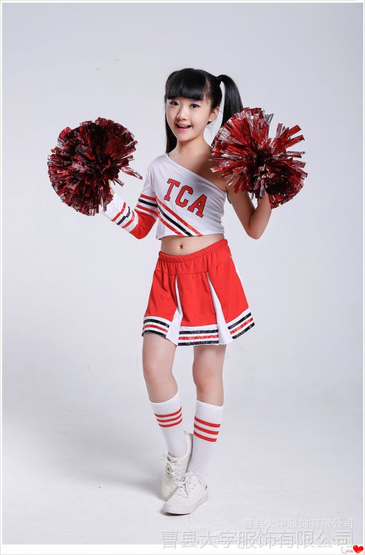 儿童啦啦操演出服男女拉拉队服小学生舞蹈表演服新款演出服