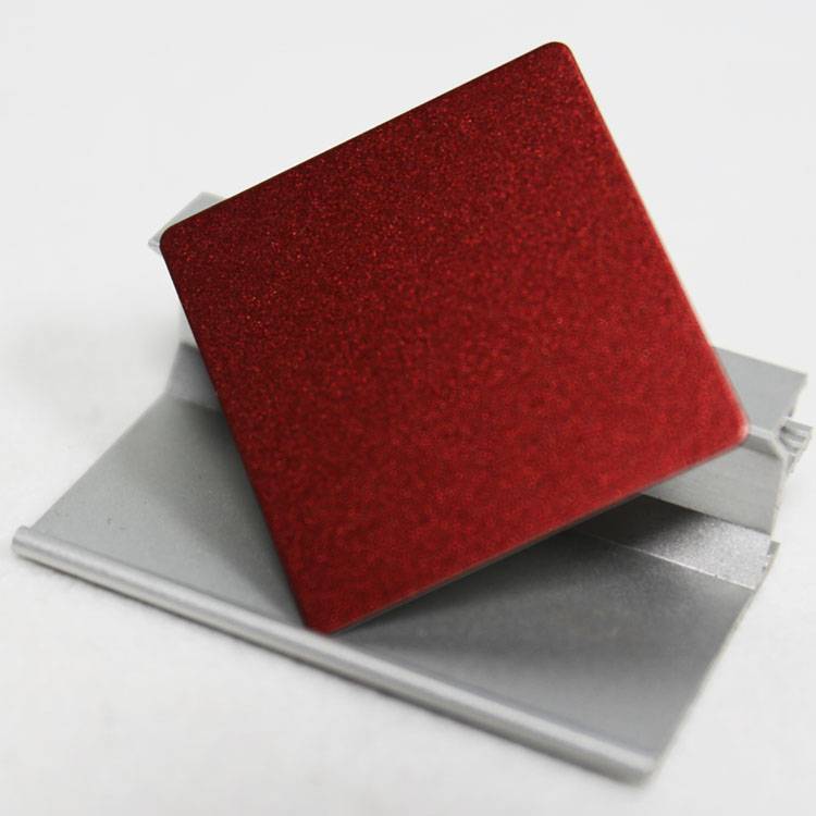 粗砂亮红色不锈钢装饰板材304不锈钢色油板