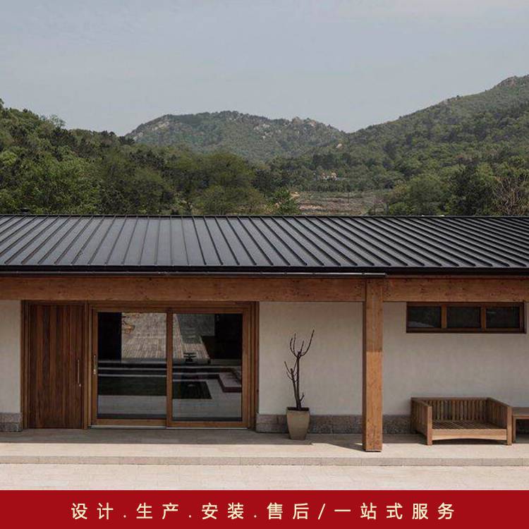 工業(yè)建筑鋁鎂錳25/530型金屬屋面板農(nóng)村老舊平房改造裝修鋁瓦矮立邊金屬屋面施工