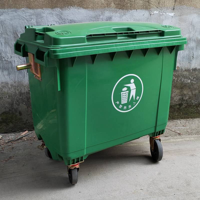 四川塑料垃圾桶-660L环卫挂塑料垃圾桶-塑料垃圾桶厂家
