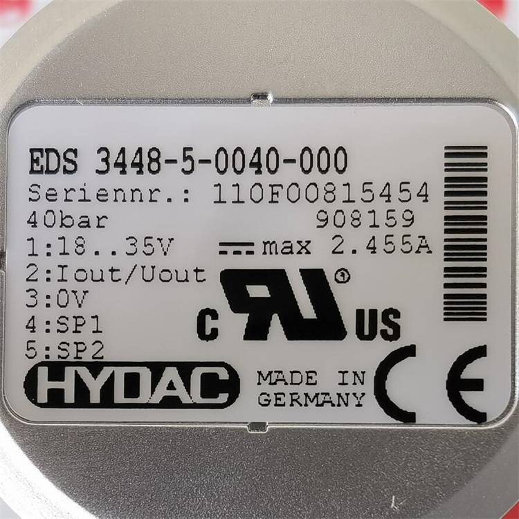 HYDAC//908159EDS3448-5-0040-000//电子压力开关