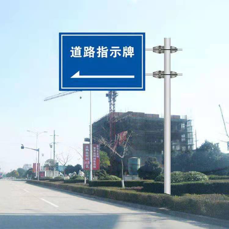 无锡交通标志杆厂家立柱高速双f型道路标杆