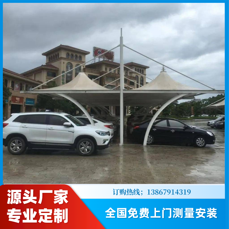 淮北电动自行车停车棚 厂区汽车停车棚 结构稳固抗风防雨