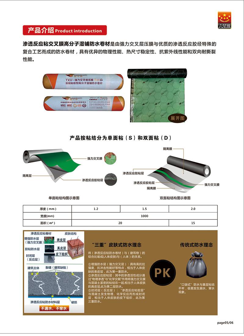 CPS（金牛皮）自粘防水卷材