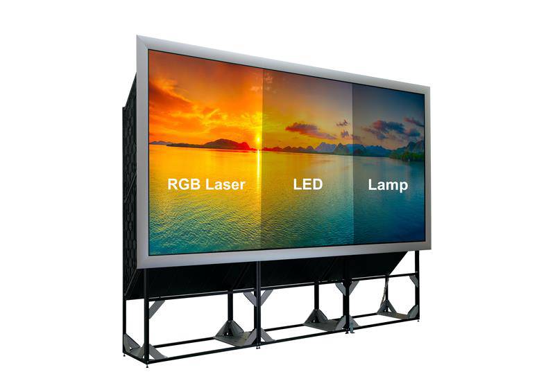 监控大屏DLP箱体单元升级激光和LED光源拼接显示系统