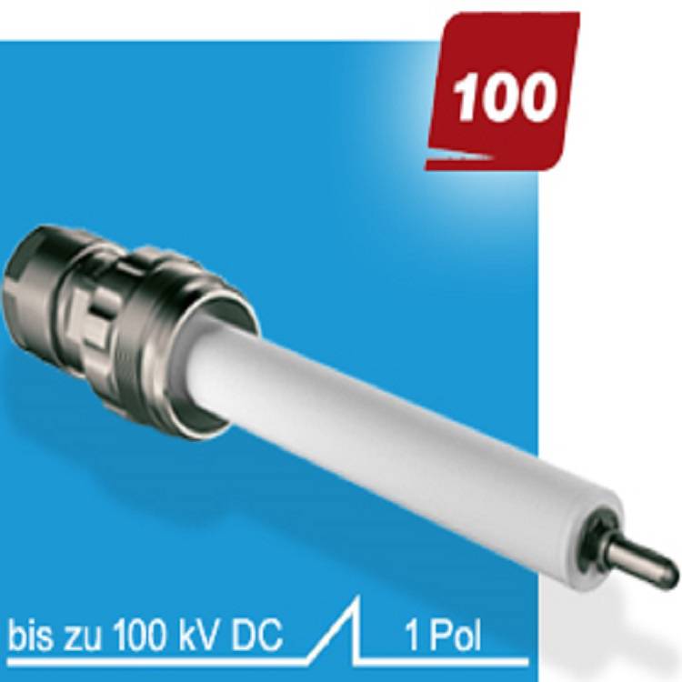 德国GESSERIE100系列单极高压连接器工作电压为10到100kVDC