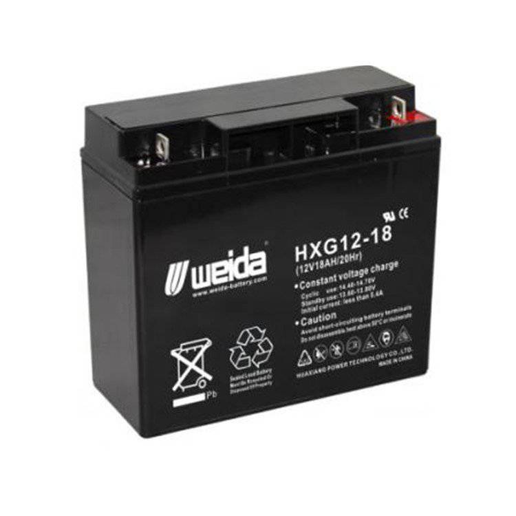 WEIDA蓄电池HX12-18威达阀控密封式铅酸电池12V18AH/20Hr