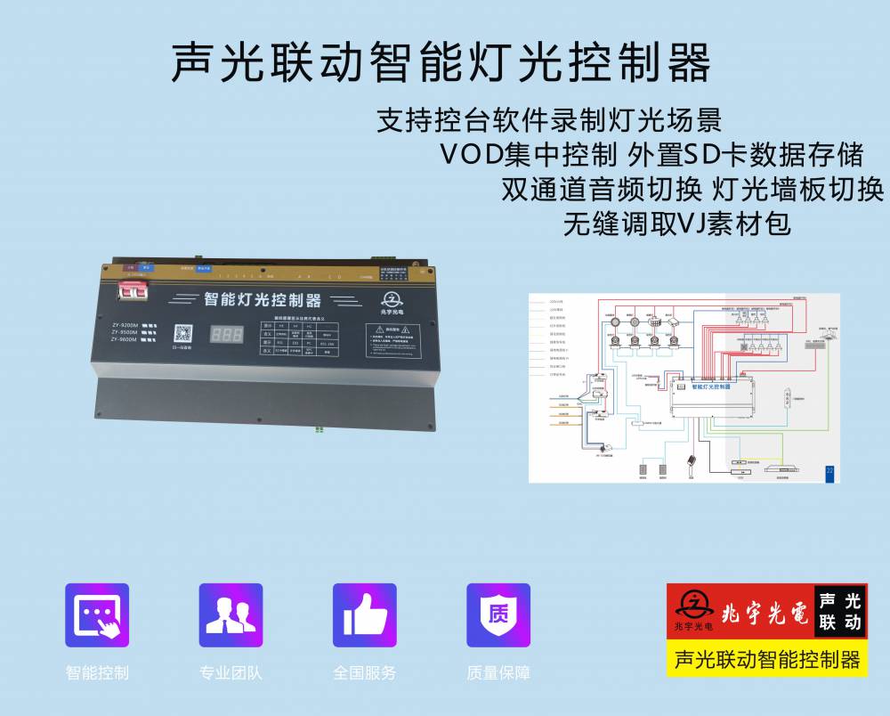 智能灯光控制器声光联动控制器