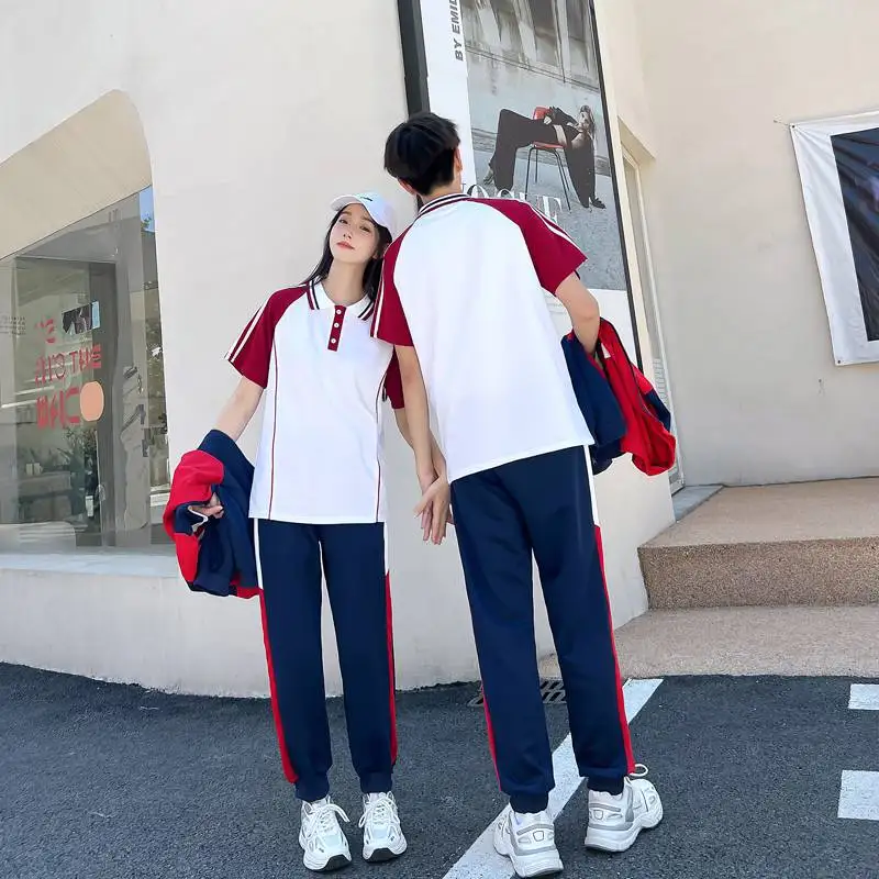 山东校服定制定做校服代加工夏季中学校服平纹布民族校服临沂校服