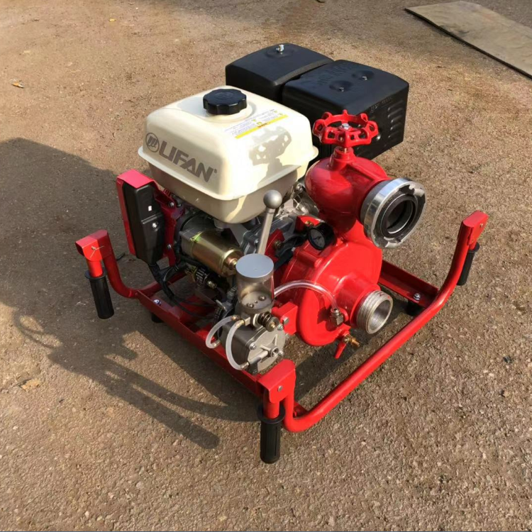 供应手抬机动消防泵便携式消防水泵压力高流量大