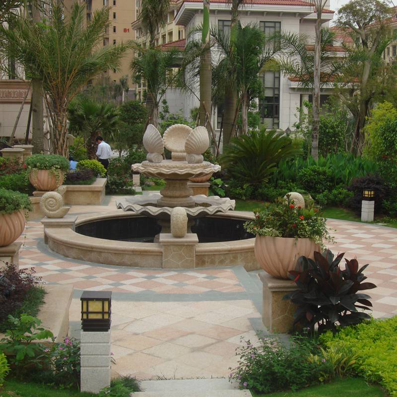 和之庭院擺放庭院水缽芝麻黑石雕噴泉定做來電咨詢