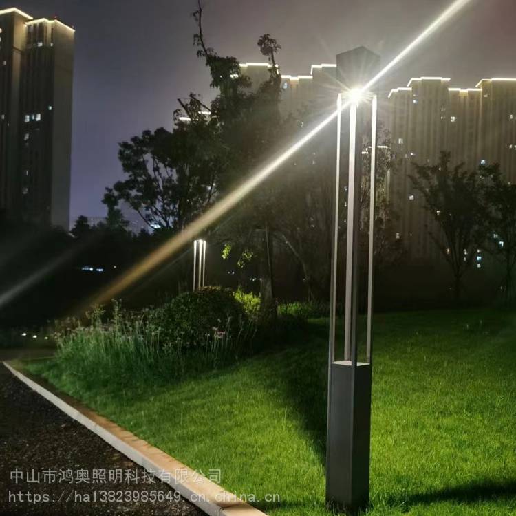 广东汕头户外led庭院3米现代方形景观灯公园小区35米30W庭院灯