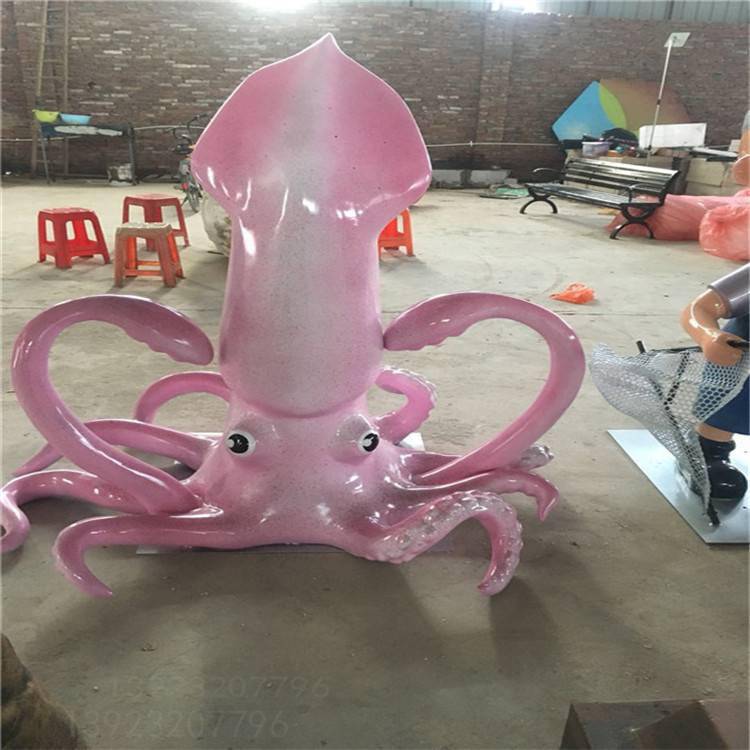 玻璃钢卡通八爪鱼雕塑 中国供应商