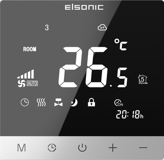 Elsonic/亿林温控器AC308风机盘管温度控制器采暖温控器