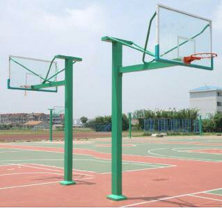 厦门地埋式固定篮球架 体育场专用篮球架可加工定制