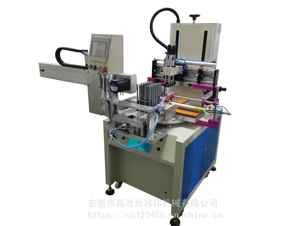 不锈钢片一色高速印刷机自动化机械式上下料平面丝网丝印机转盘丝印机