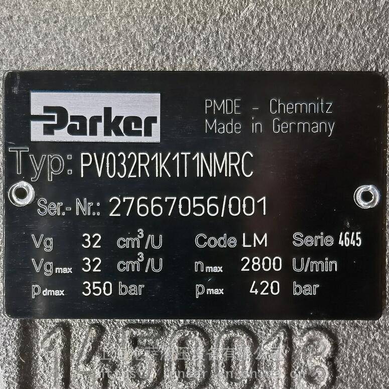 Parker/液压泵/PV032R1K1T1NMRC