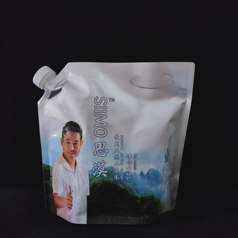 現(xiàn)貨可定制加厚尼龍透明手提啤酒袋醬料奶茶米酒自立吸嘴袋