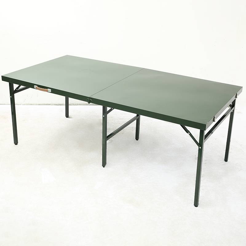 户外折叠会议桌钢制餐桌户外作业指挥桌便携式全折叠会议桌1米2米