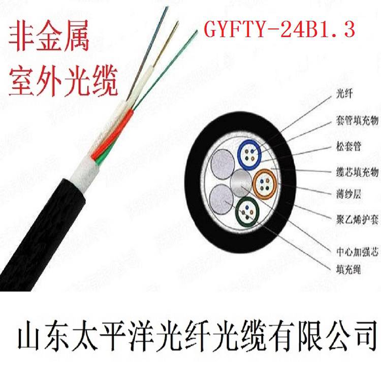供应太平洋光缆GYFTY24芯单模光纤非金属室外光缆通信光缆